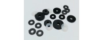 Rondelle-Borchie in Gomma-Plastica-Nylon